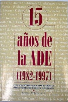 15 años de la ADE (1982-1997)