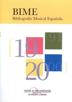 BIME. Bibliografía Musical Española (1991-2000). CD-ROM